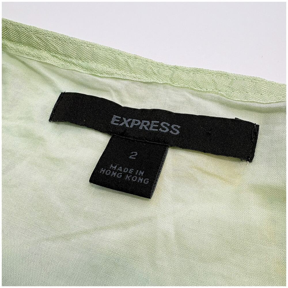 VTG Express Y2K Paisley A-Line Skirt Women 2 Fairy Sequin Embroidered Patchwork - Picture 7 of 10